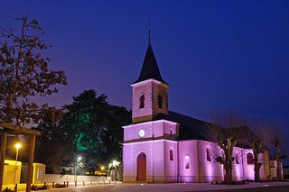Eglise de Saint-Aignan de Grand Lieu de nuit Eglise de Saint-Aignan de Grand Lieu de nuit