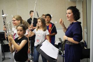 Répétition d'un orchestre