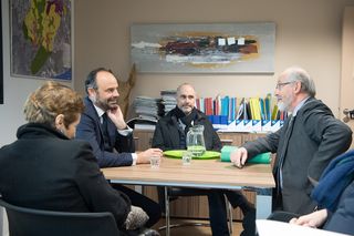 Édouard Philippe en visite à Saint-Aignan de Grand lieu