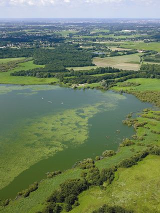 Lac de Grand Lieu vu du ciel